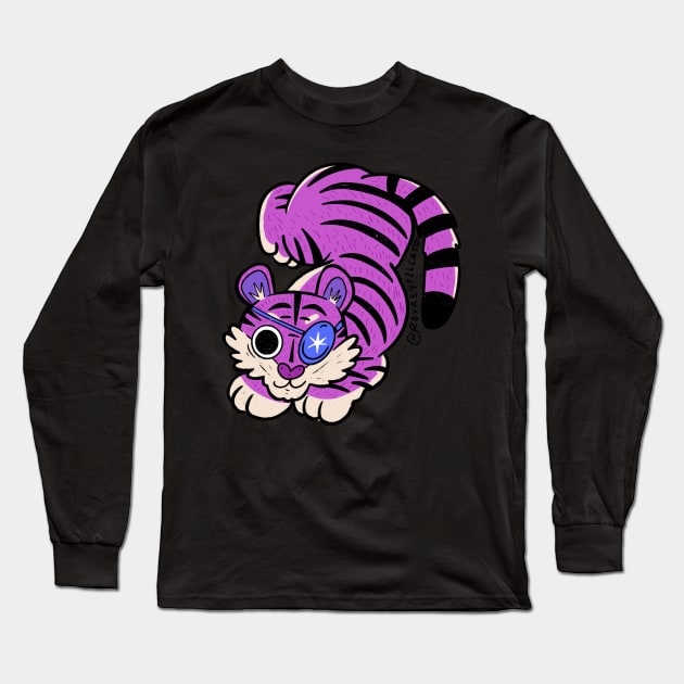 Eye of the tiger Long Sleeve T-Shirt by Rey Rey